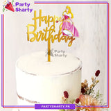 Princess Aurora Theme Acrylic Cake Topper For Birthday Party Celebration and Decoration
