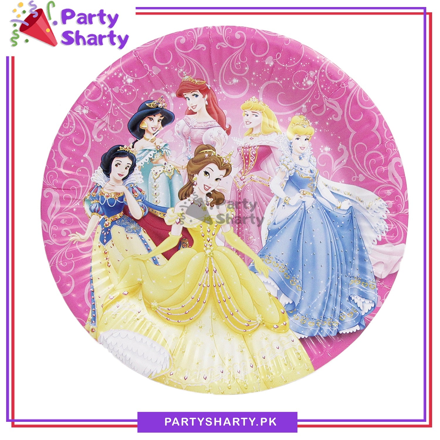Princess Theme Party Disposable Paper Plates for Theme Party and Decoration