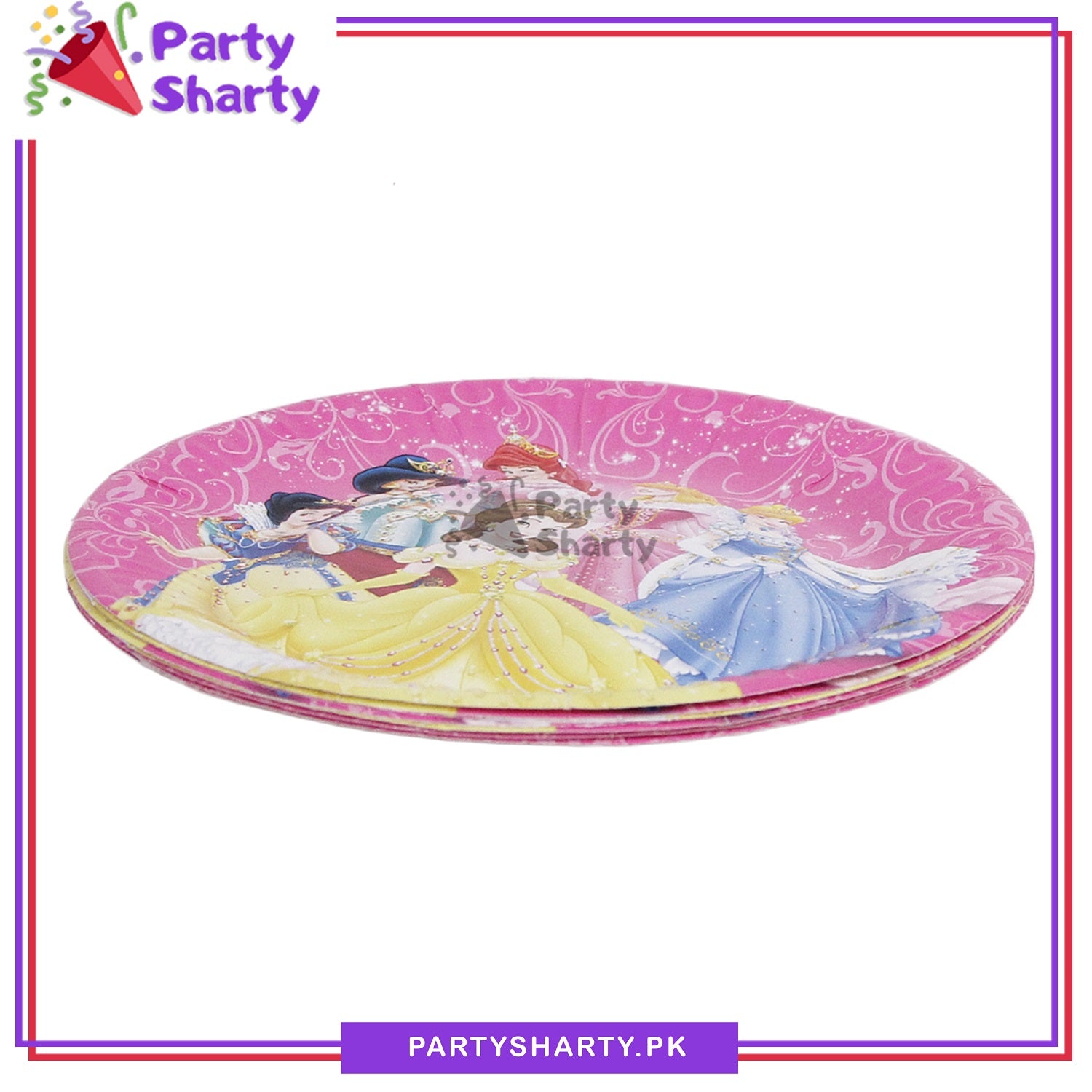 Princess Theme Party Disposable Paper Plates for Theme Party and Decoration