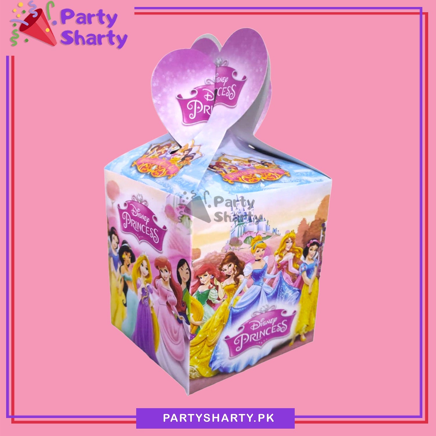 Disney Princess Theme Goody Boxes Pack of 10 For Birthday Celebration and Decoration