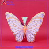 Purple Butterfly Thermocol Standee For Butterfly Theme Based Birthday Celebration and Party Decoration