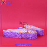 Purple Butterfly Thermocol Standee For Butterfly Theme Based Birthday Celebration and Party Decoration