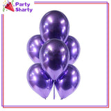 Metallic Chrome Balloons (Pack of 25) For Birthday, Wedding, Anniversary, Baby Shower Party Decoration
