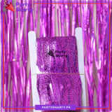 Fringes / Foil Curtains Best for Back Drop Wall Decoration for Birthday and Parties Celebration