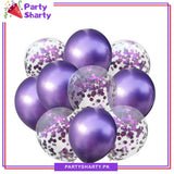 Latex Balloons with Confetti Filled Balloons for Party Decoration (10 pcs / set)