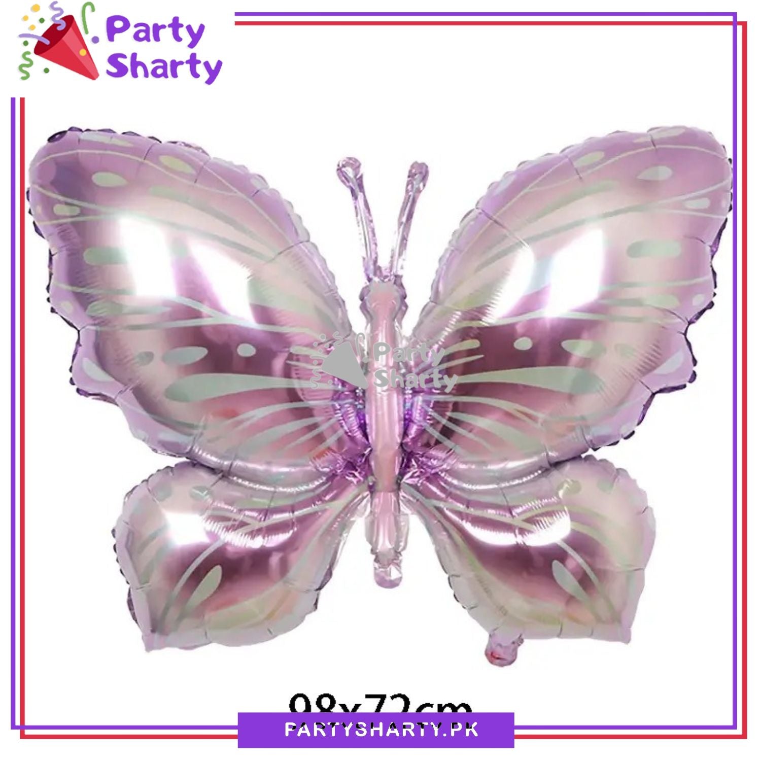 Purple Shade Butterfly Foil Balloon For Butterfly Themed Birthday, Baby Shower Party and Event Decoration
