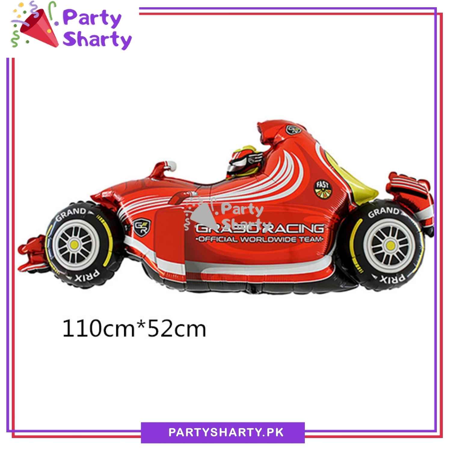 Racing Car Foil Balloon For Racing Car / Too Fast Theme Birthday Party Decoration