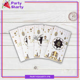 6pcs / Set Ramadan Mubarak Treat / Goody Bags with Stickers, Ramadan Party Favor Bags for Ramadan Giveaways