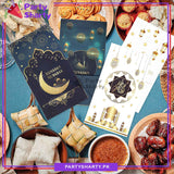 6pcs / Set Ramadan Mubarak Treat / Goody Bags with Stickers, Ramadan Party Favor Bags for Ramadan Giveaways