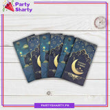 6pcs / Set Ramadan Mubarak Treat / Goody Bags with Stickers, Ramadan Party Favor Bags for Ramadan Giveaways