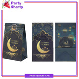 6pcs / Set Ramadan Mubarak Treat / Goody Bags with Stickers, Ramadan Party Favor Bags for Ramadan Giveaways