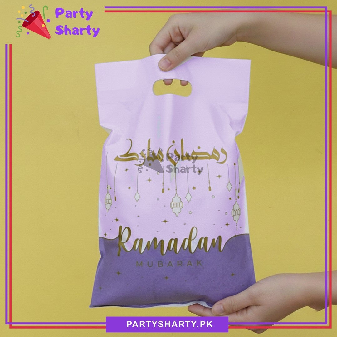 D-1 Ramadan Mubarak Theme Goody Bags Pack of 10 For Ramadan Theme Party Decoration & Celebration