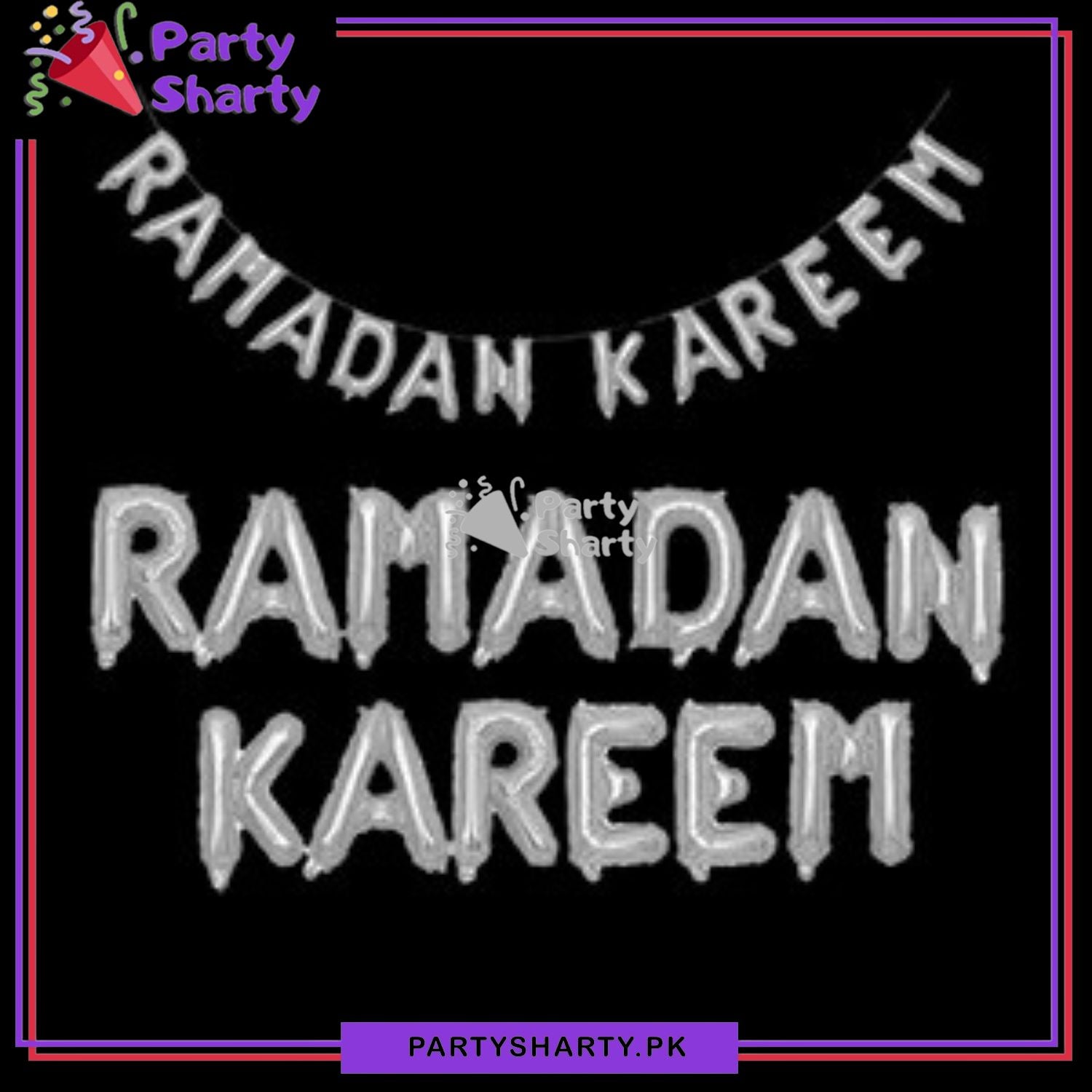 13pcs / Set Ramadan Kareem Foil Banner For Ramadan Iftar Party Decoration and Celebration
