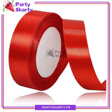 1/2 inch Satin Ribbon Roll For Birthday, Anniversary, Bridal Shower, Baby Shower and Gift Decoration
