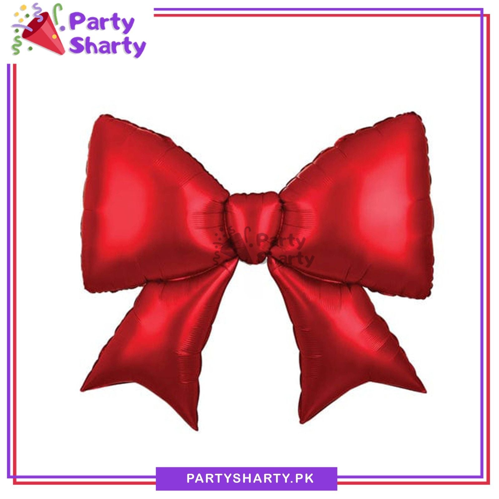 Jumbo Size Red Bow Shaped Foil Balloon For Theme Party Decoration