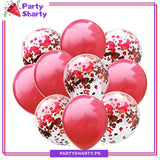 Latex Balloons with Confetti Filled Balloons for Party Decoration (10 pcs / set)