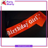 Birthday Girl Sash For Birthday Party Decoration