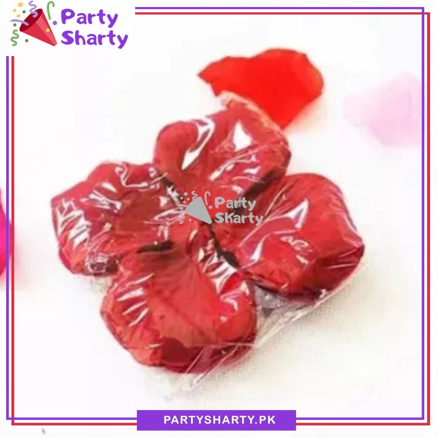 Red Artificial Flower Petals For Wedding, Bridal Shower, Anniversary Celebration