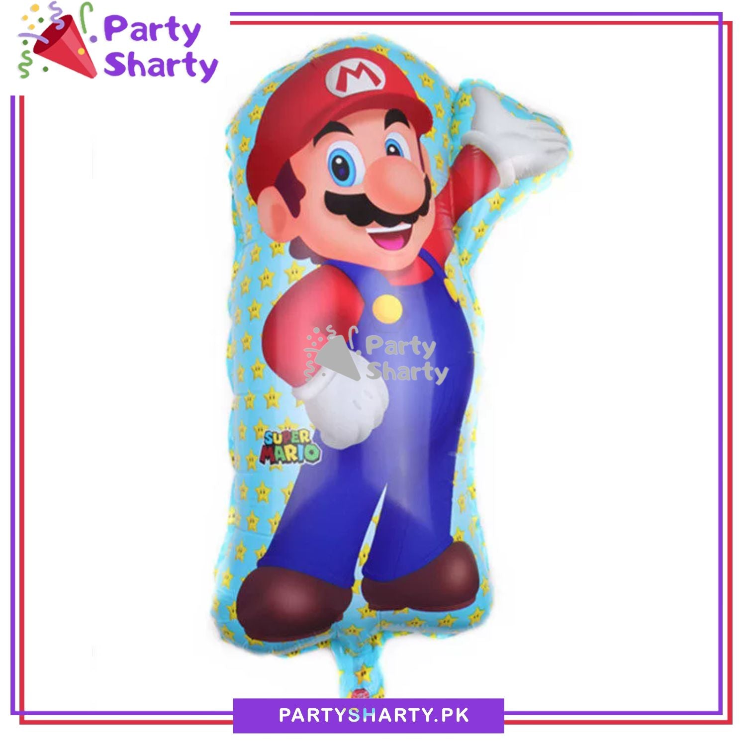 Red Super Mario Foil Balloon For Theme Party Decoration and Celebration