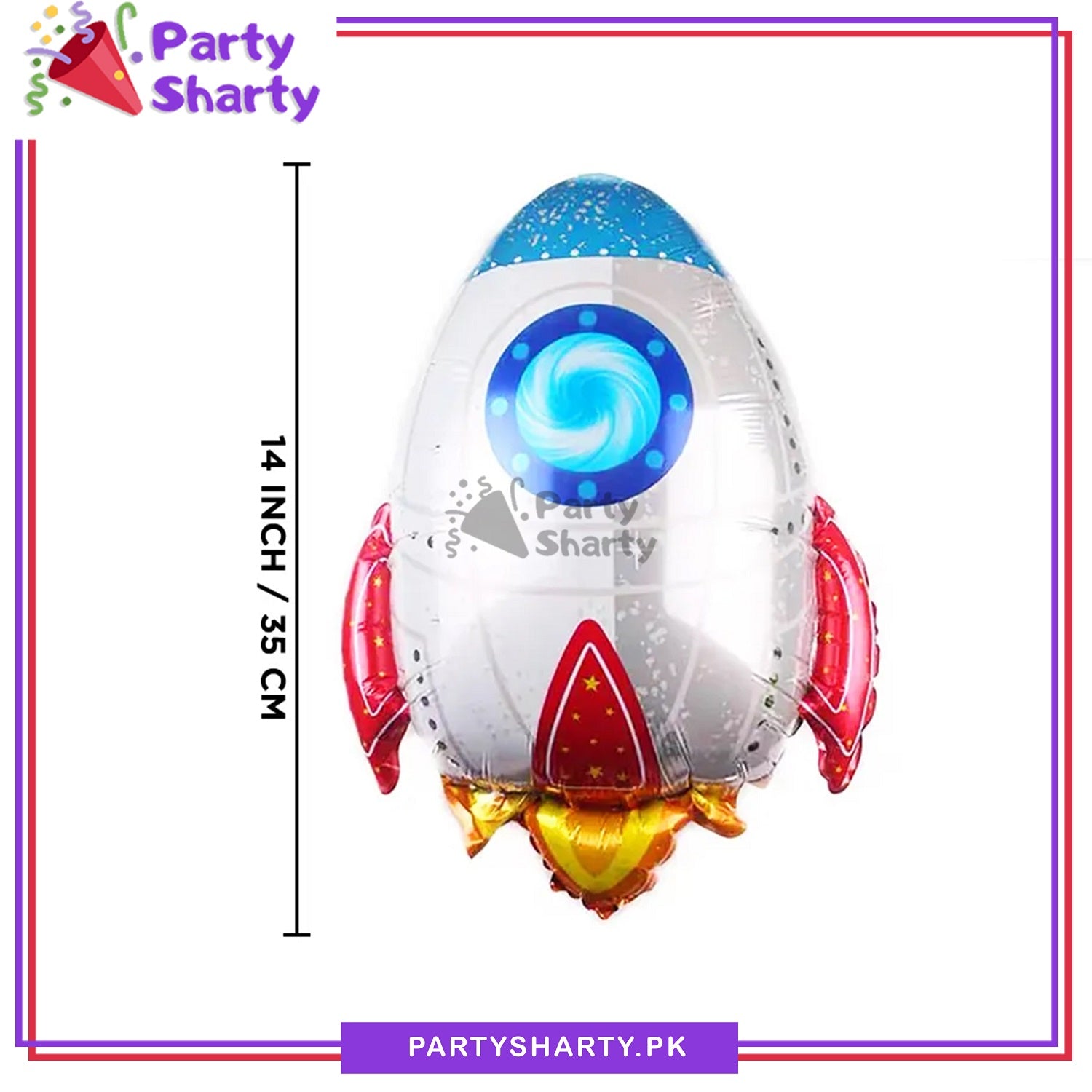 Small Rocket / Spaceman Shaped Foil Balloons For Space Theme Theme Party Decoration and Celebration