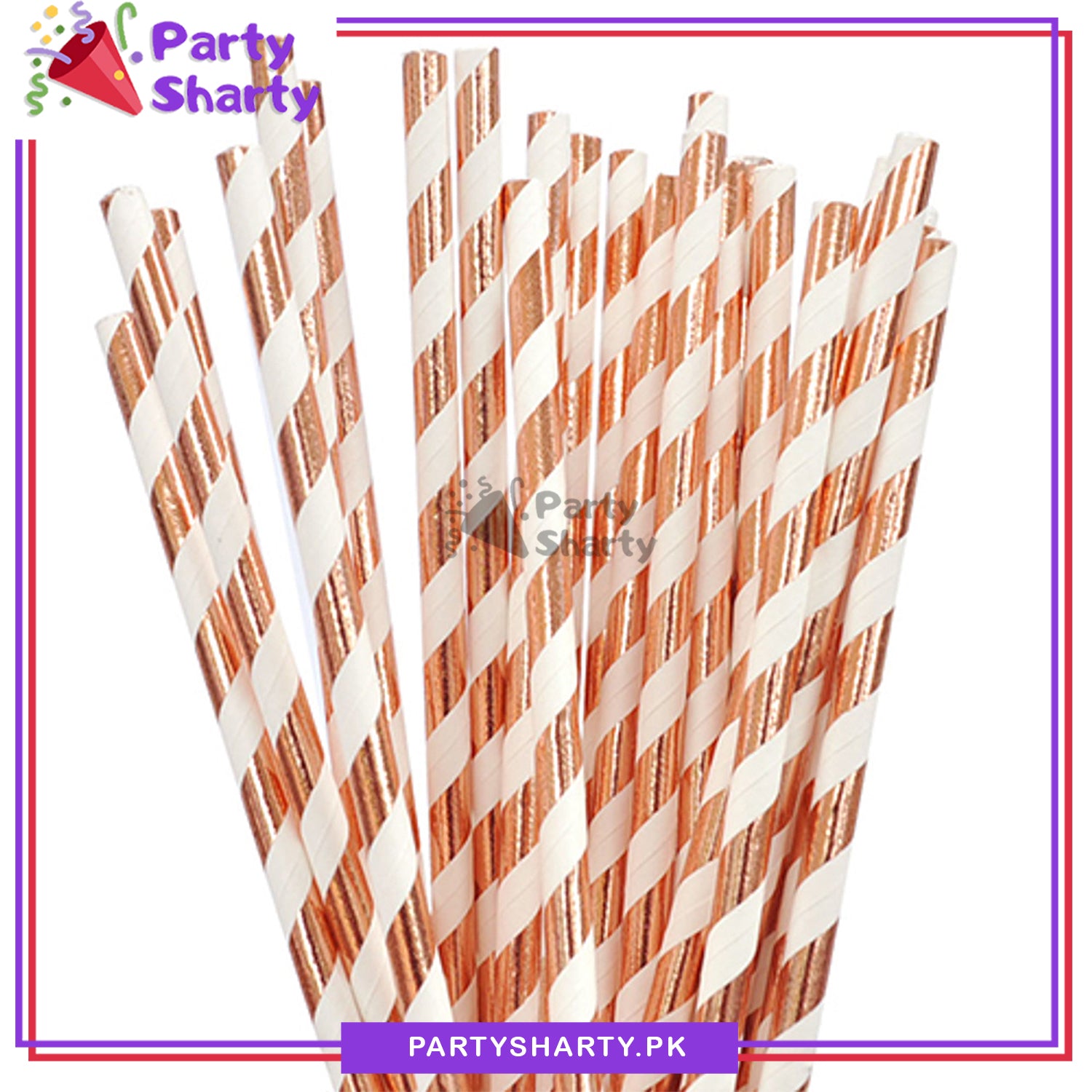 20pcs/Set Paper Straws for Birthday Party Decoration and Celebration