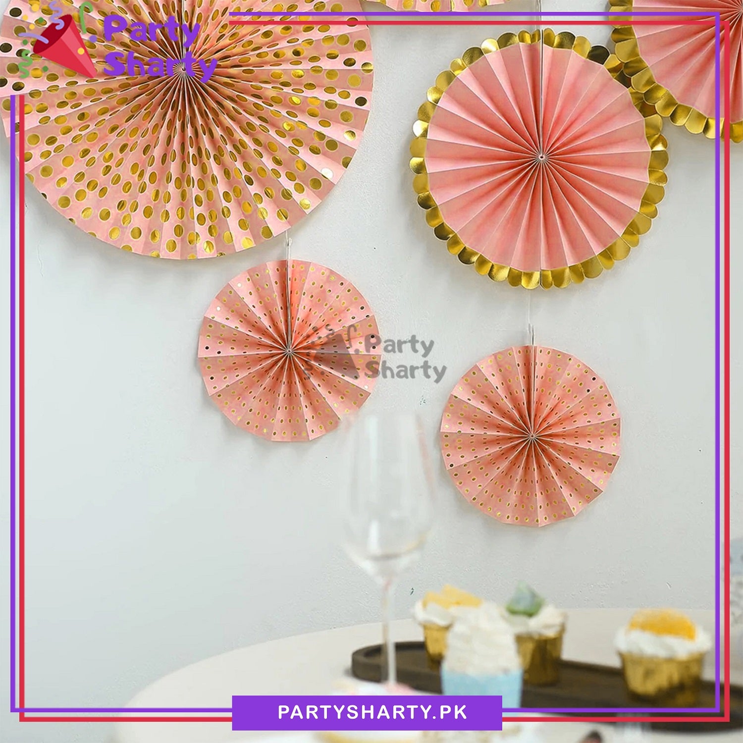 Paper Fan Set For Party Supplies and Decorations