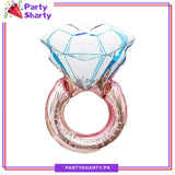 Diamond Ring Shaped Foil Balloon For Wedding, Bridal Shower Decoration and Celebration