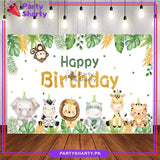 Safari Jungle Theme Panaflex backdrop For Safari Jungle Theme Birthday Decoration and Celebration