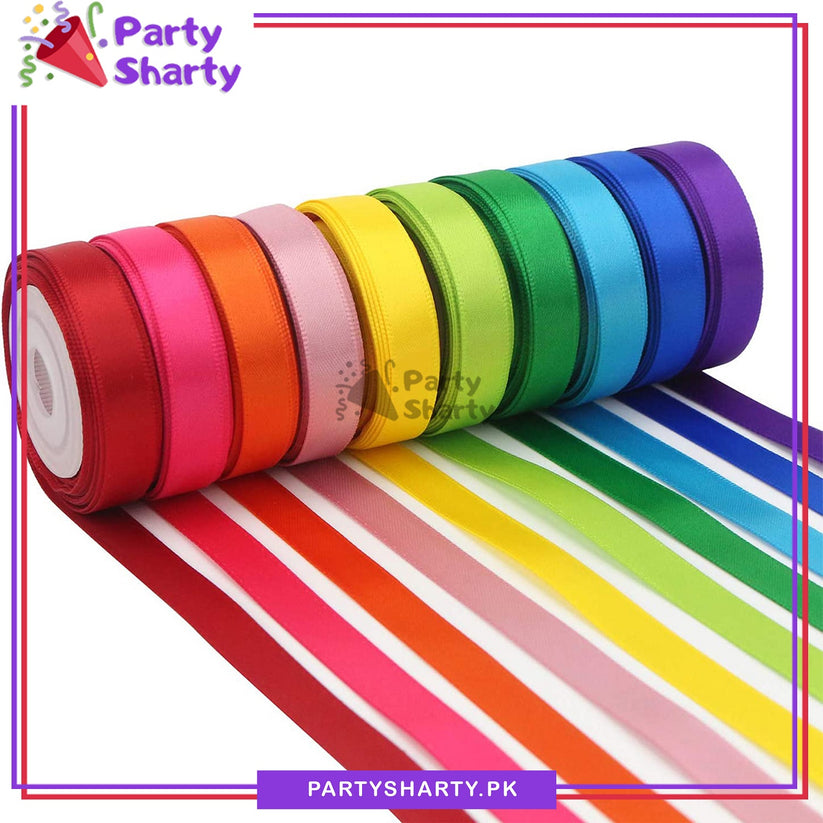 1 inch Satin Ribbon Roll For Birthday, Anniversary, Bridal Shower, Bab ...