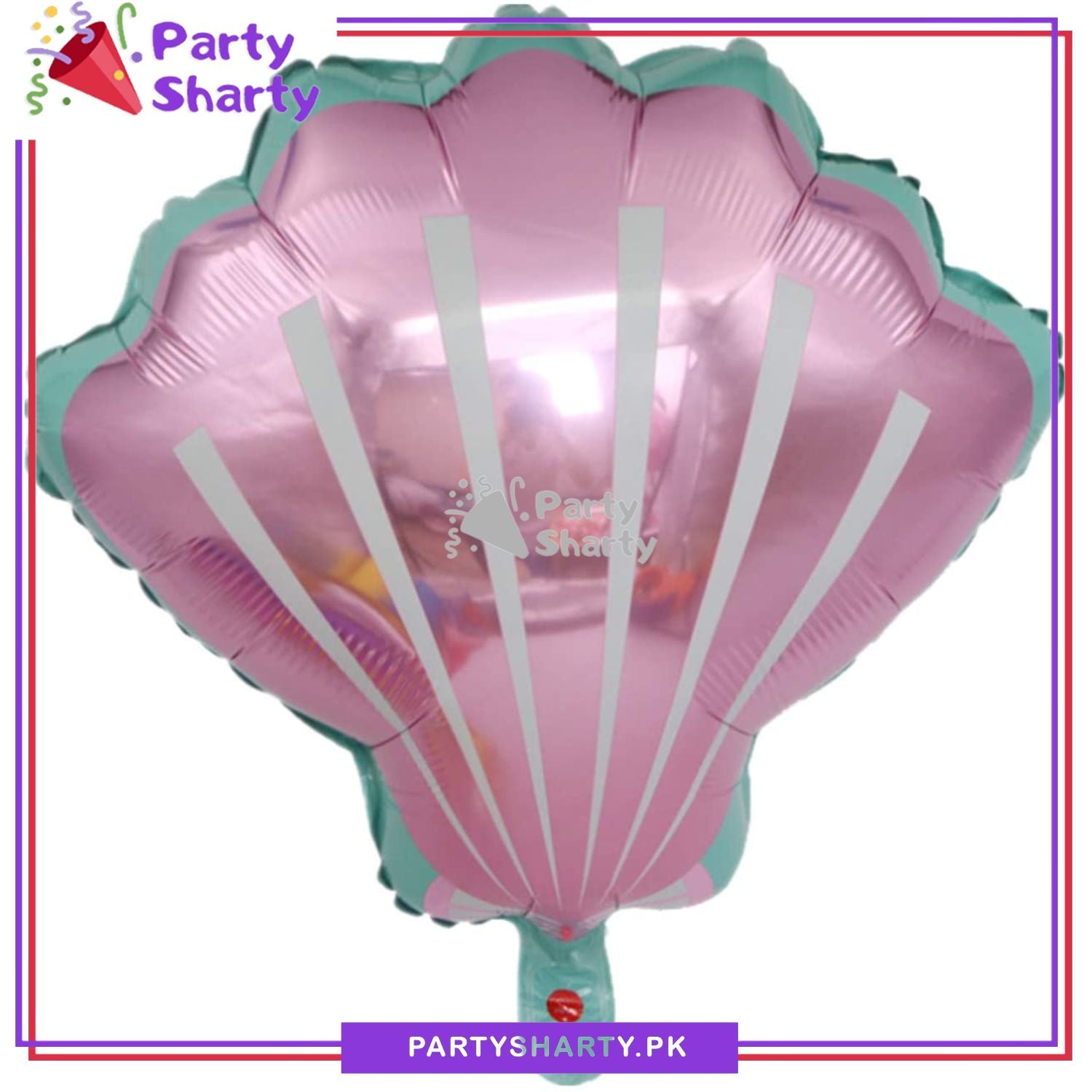 Sea Shell Shaped Foil Balloons For Mermaid / Ocean / Under Sea Theme Balloons for Mermaid Sea Theme Party Supplies Birthday