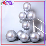 Metallic Chrome Balloons (Pack of 25) For Birthday, Wedding, Anniversary, Baby Shower Party Decoration
