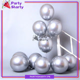 Metallic Chrome Balloons (Pack of 10) For Birthday, Wedding, Anniversary, Baby Shower Party Decoration