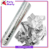 Silver Party Poppers Confetti For Birthday and Party Celebration