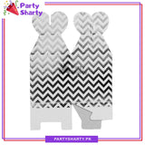 Zig Zag Design Goody Boxes Pack Of 10 - For Favor Boxes