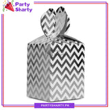 Zig Zag Design Goody Boxes Pack Of 10 - For Favor Boxes