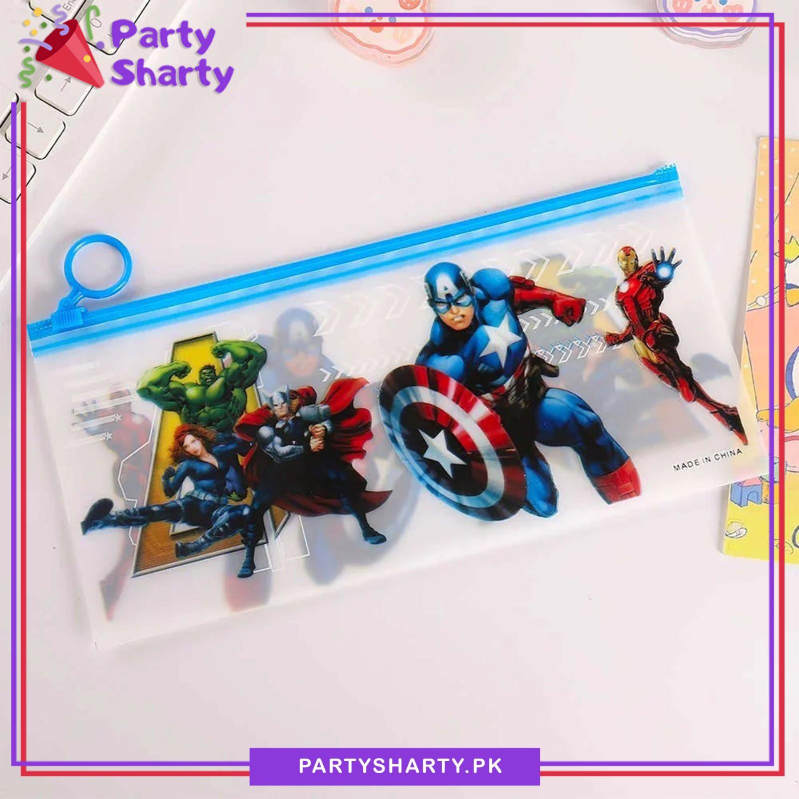 Small Avenger Theme Character Pouch for Birthday Gift and School Going Kids