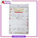 Small Square Shaped Foil Curtains for Party Decoration and Celebration