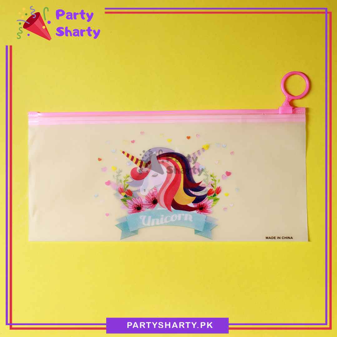 Small Unicorn Theme Character Pouch for Birthday Gift and School Going Kids