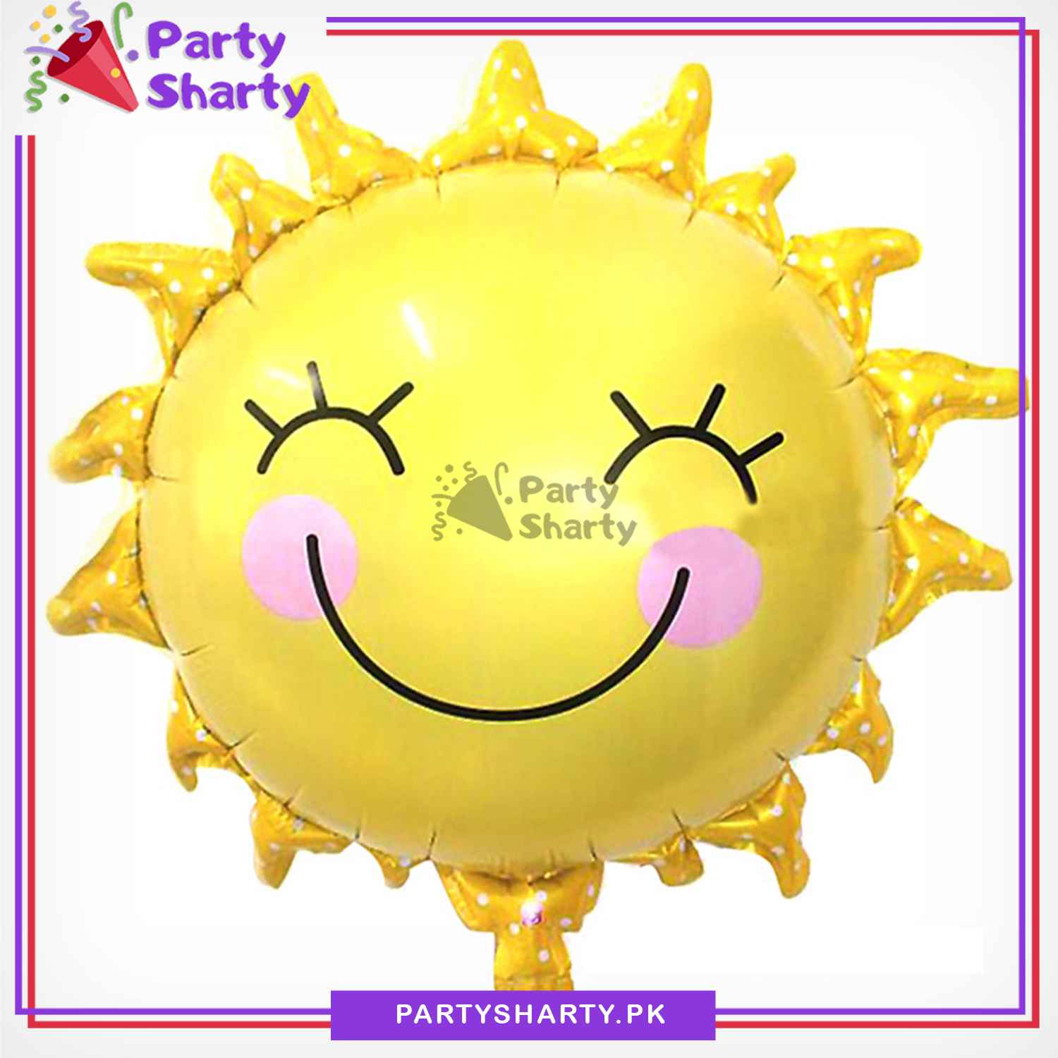 Happy Sun foil balloon Party Balloon Cartoon Balloons for Kid Birthday Party Decoration