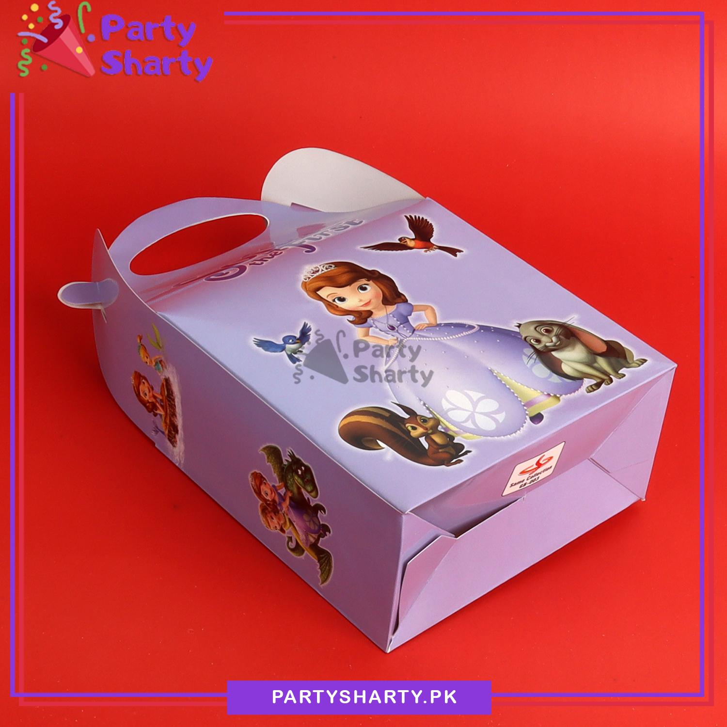 Sofia The First Theme Goody Boxes Pack of 6 For Theme Birthday Decoration and Celebration