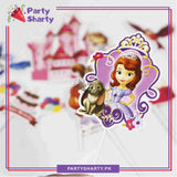 Sofia The First Theme Cake Topper Set of 8 for Sofia Theme Birthday Decoration and Celebration