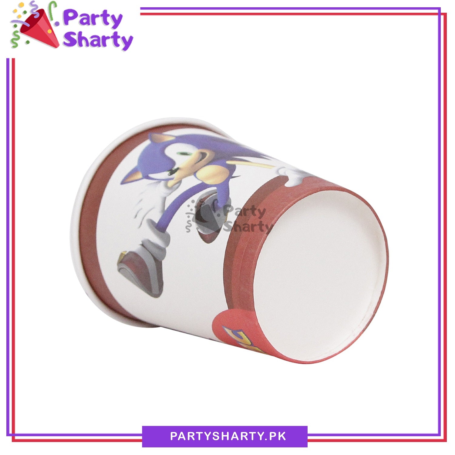 D-1 Sonic Theme Birthday Party Paper Cups / Glass For Themed Based Party Supplies and Decorations