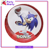 Sonic Theme Party Disposable Paper Plates for Theme Party and Decoration