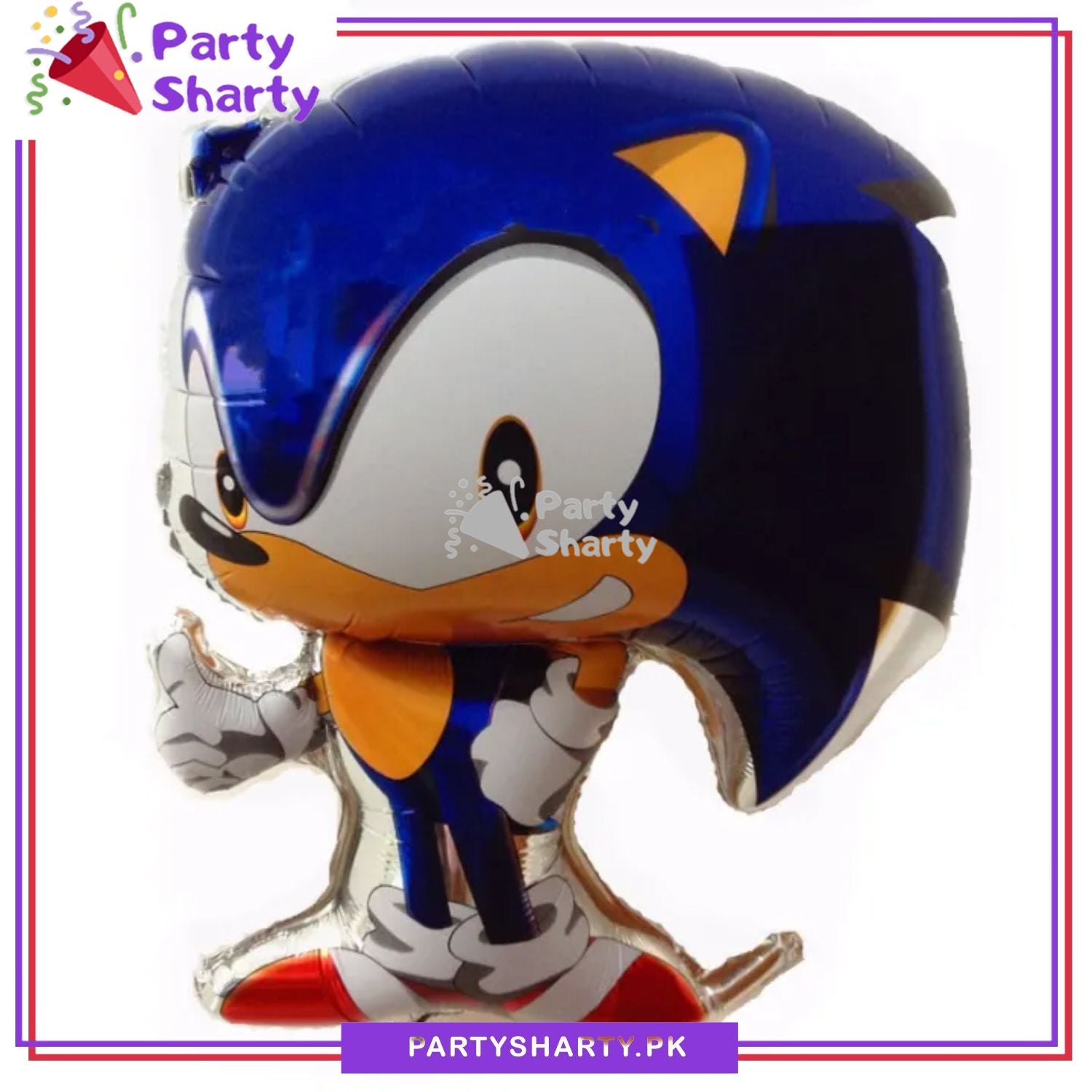 D-1 Sonic Character Foil Balloons For Birthday Party Decoration and Celebration