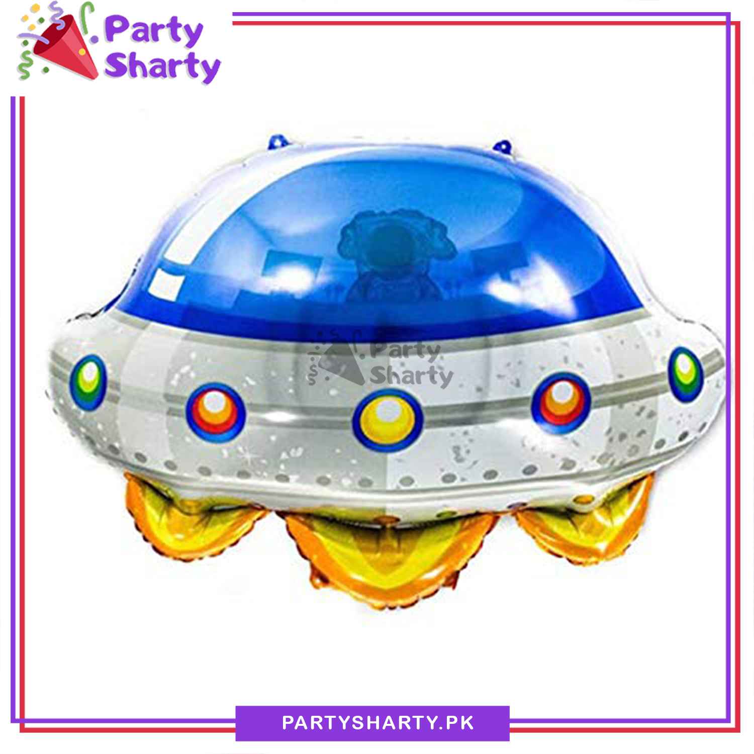 UFO Spaceship Shaped Theme Foil Balloons For Space Theme Birthday Party Decoration and Celebration