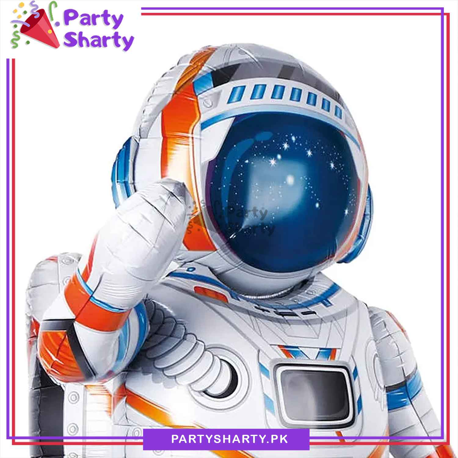 4D Inflatable Astronaut Spaceman Foil Balloons for Kids Space Theme Birthday Party