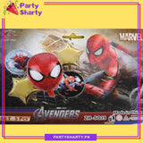Spiderman Head Shaped Foil Balloon Set - 5 Pieces for Theme Decoration and Celebration