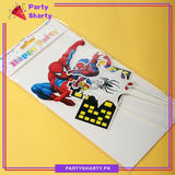Spiderman Theme Cake Topper Set of 6 for Birthday Party Decoration and Celebration