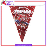 Spiderman Theme Party Flags Pack of 10 For Spiderman Birthday Theme Decoration