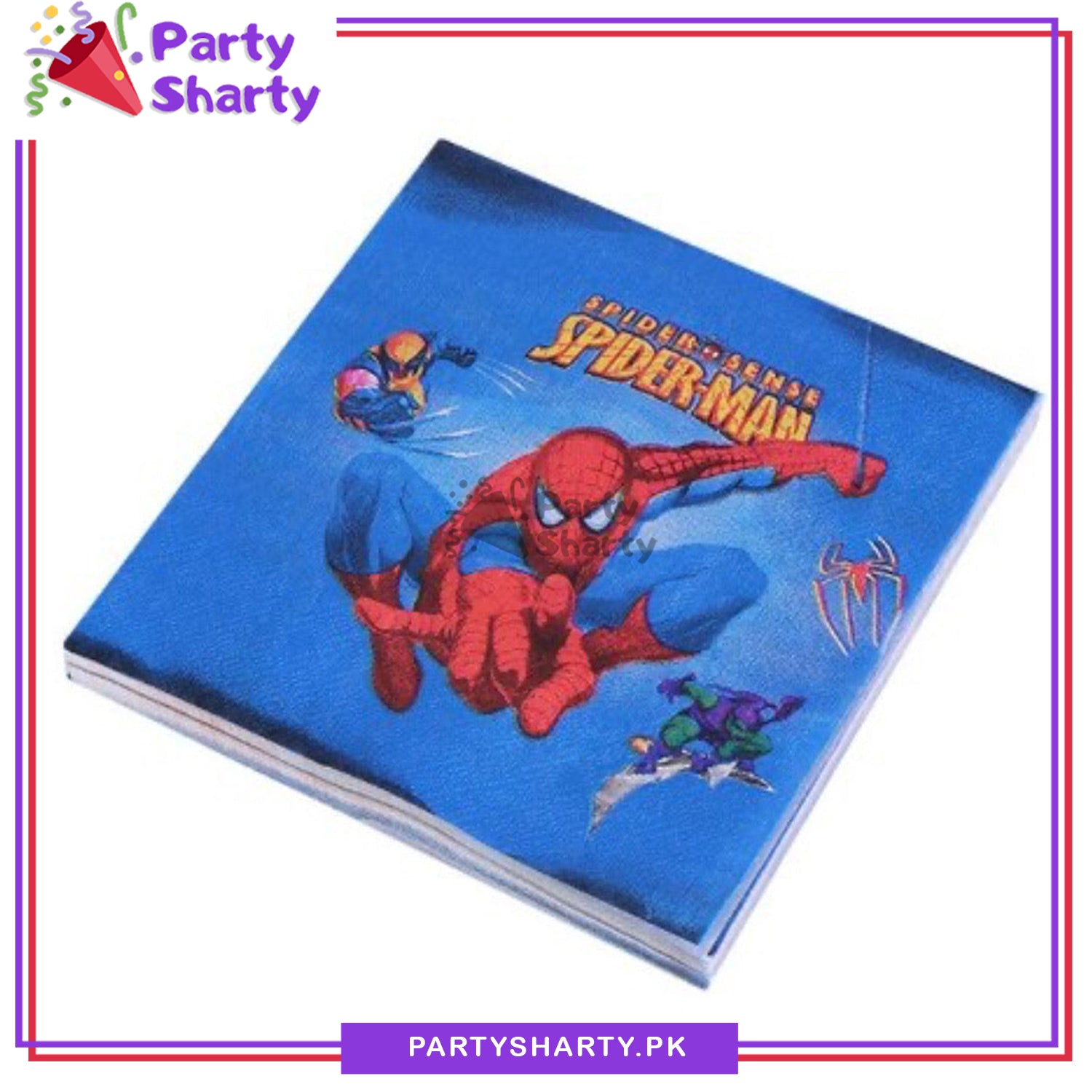 Spiderman Theme Paper Napkins For Spiderman Birthday Theme Party and Decoration